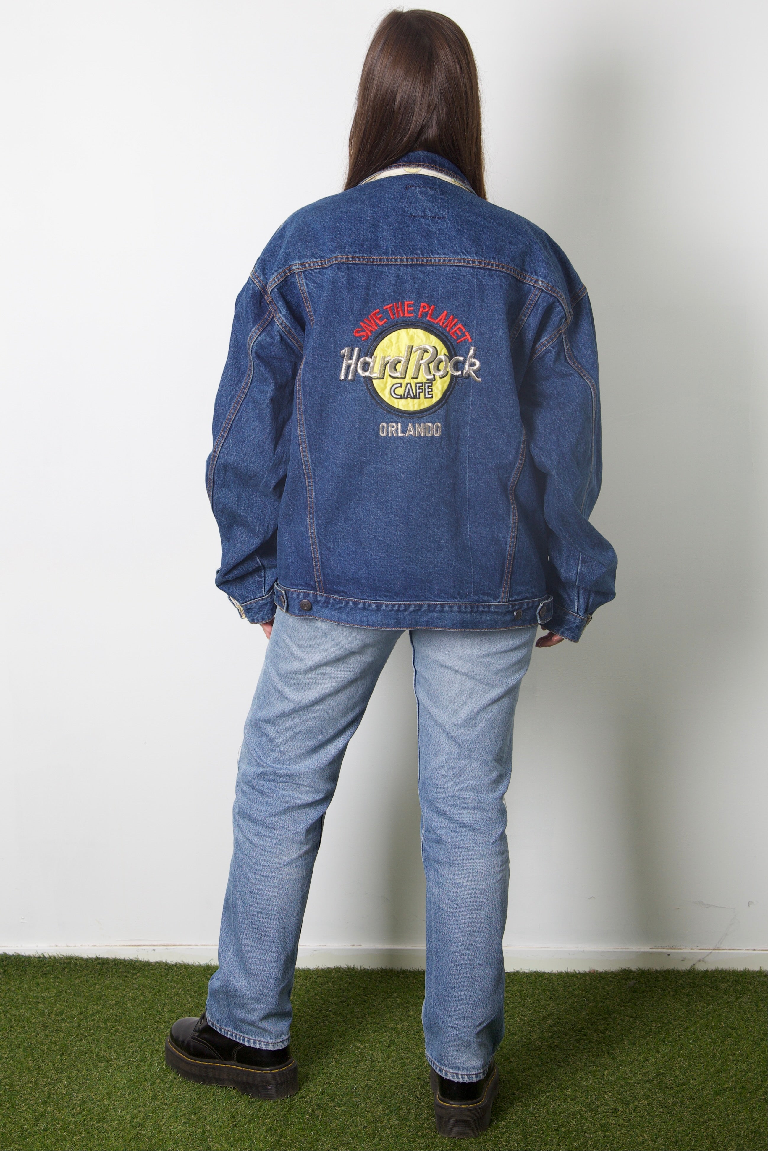 Hard Rock Cafe Orlando Embroidered Denim Jacket